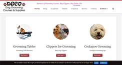 Desktop Screenshot of doggroomingcoursesonline.com