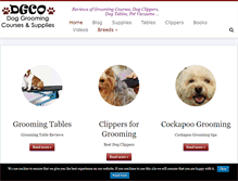 Tablet Screenshot of doggroomingcoursesonline.com